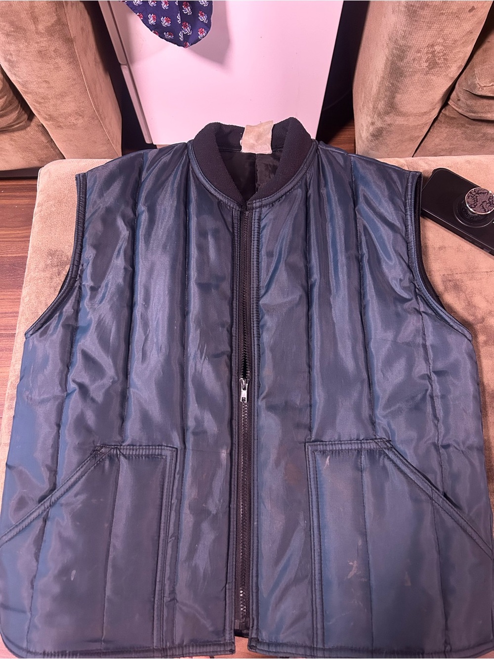 Men's Quilted Black Puffer Vest - Sleeveless Jacket